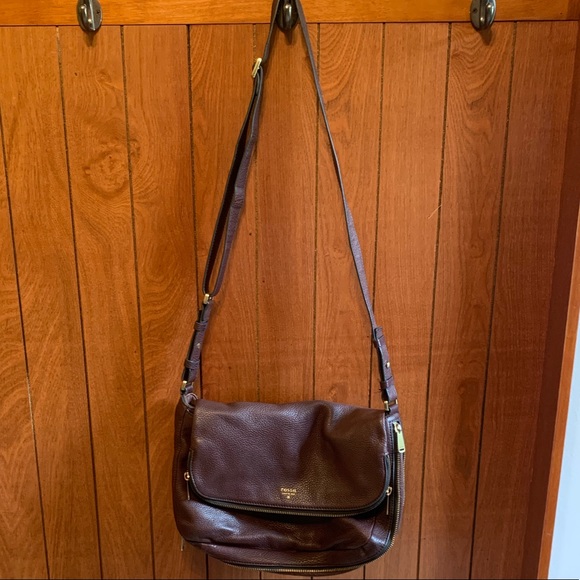 fossil leather crossbody